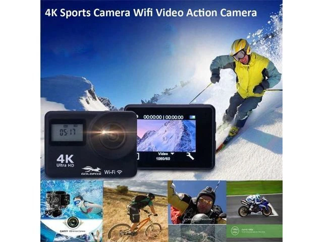 Alt view image 9 of 10 - 4K Ultra HD Action Camera WIFI Touch Screen 12MP 30m Go Waterproof Pro Sport DV 170D Video Helmet Sport Camera Remote control