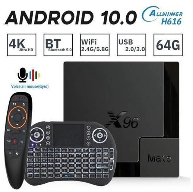 Alt view image 6 of 10 - Allwinner H616 Android 10 TV BOX 2.4G&5.8G wifi Bluetooth 4K 3D Youtube 32G 64G 1080P Android TV Set top box Media player