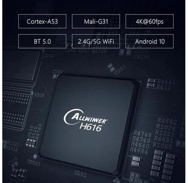 Alt view image 10 of 10 - Allwinner H616 Android 10 TV BOX 2.4G&5.8G wifi Bluetooth 4K 3D Youtube 32G 64G 1080P Android TV Set top box Media player