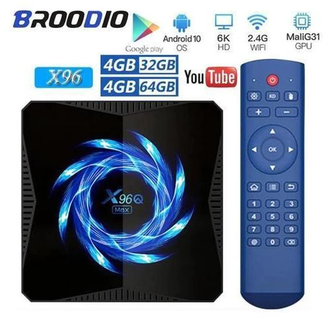 Alt view image 6 of 10 - MAX TV Box Android 10 4GB 32GB 64GB 4K H.265 Media Player 2.4G/5.0G WiFi Bluetooth Set Top Box Google Android Smart Tv Box
