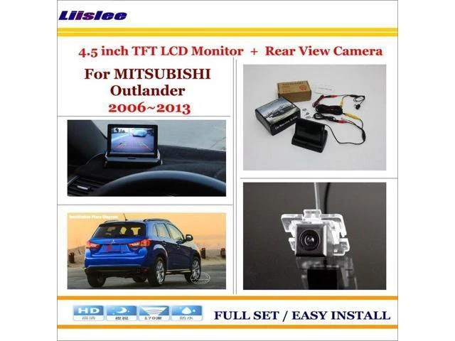 Alt view image 6 of 8 - Camera For Mitsubishi Outlander 2006-2013 Rear View Camera Back Up 4.3" LCD Monitor Parking Assistance System