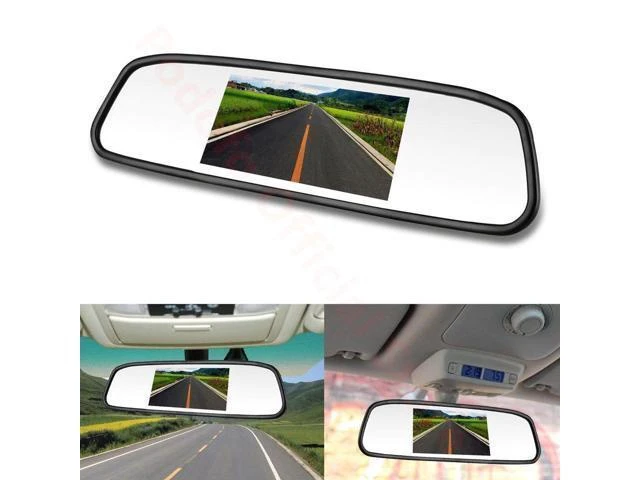 Alt view image 8 of 10 - 4.3" Car Rearview Mirror Monitor Auto Parking System + LED Night Vision Backup Reverse Camera CCD Car Rear View Camera