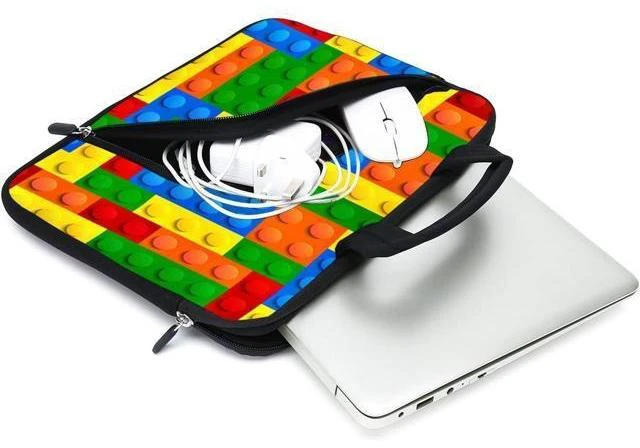 Alt view image 11 of 14 - Laptop Sleeve 11.6-12.2 Chromebook Case Ultrabook Case Notebook Sleeve PC Messenger Bag Tablet Case Neoprene Handle Sleeve for Men Women (Puzzle)