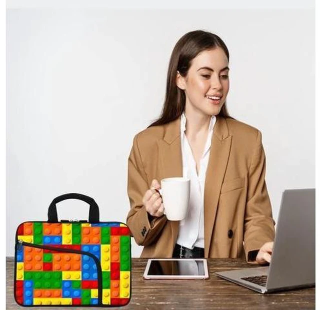 Alt view image 14 of 14 - Laptop Sleeve 11.6-12.2 Chromebook Case Ultrabook Case Notebook Sleeve PC Messenger Bag Tablet Case Neoprene Handle Sleeve for Men Women (Puzzle)