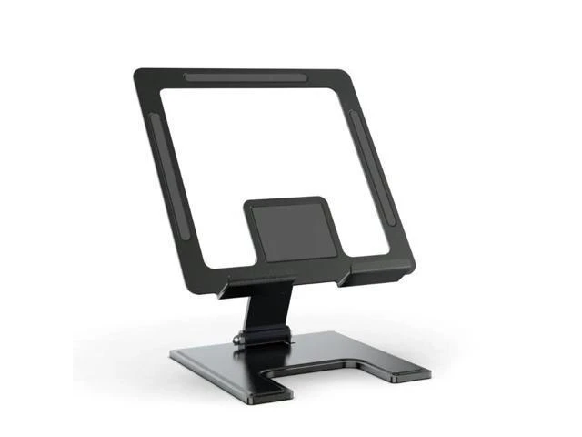 Alt view image 8 of 14 - Physowell Tablet Stand Holder Adjustable Tablet Stand for Desk Portable Monitors Stand Tablet Holder Travel Holder for Tablets Black