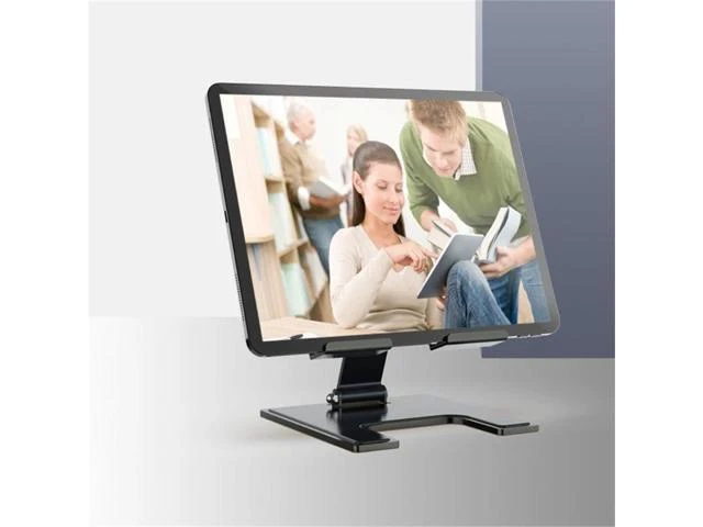Alt view image 13 of 14 - Physowell Tablet Stand Holder Adjustable Tablet Stand for Desk Portable Monitors Stand Tablet Holder Travel Holder for Tablets Black