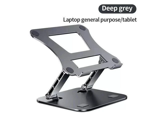 Alt view image 8 of 14 - Physowell Phone Tablet Stand Adjustable Aluminum Alloy laptop Tablet up to 17 "Laptop Portable Folding stand Cooling stand support Grey