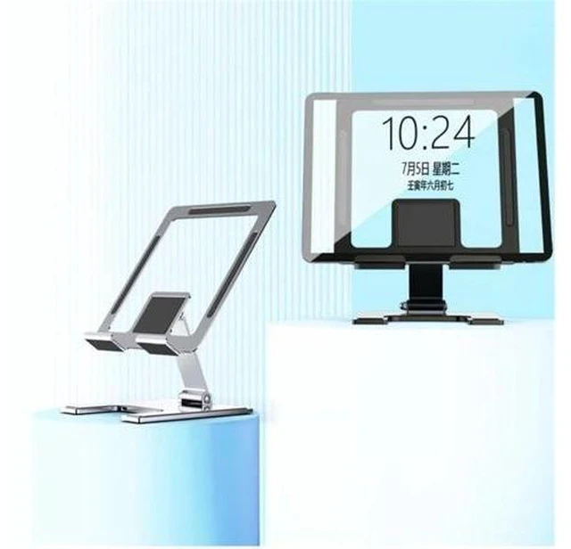 Alt view image 11 of 14 - Physowell Tablet Stand Holder Adjustable Tablet Stand for Desk Portable Monitors Stand Tablet Holder Travel Holder for Tablets