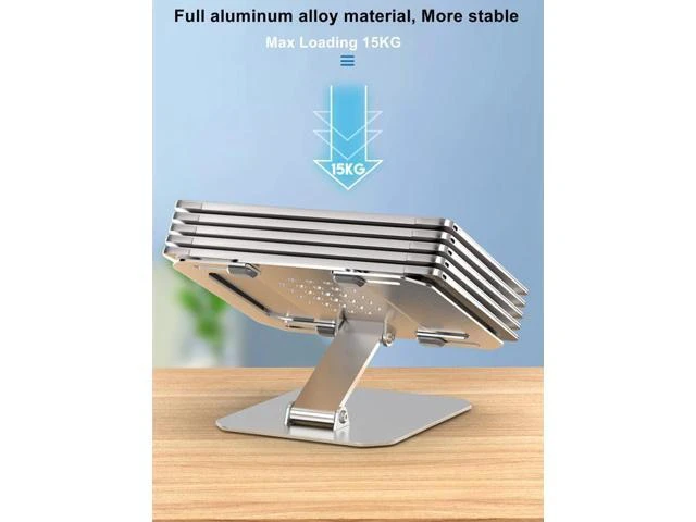 Alt view image 10 of 10 - Two Levels Width Adjustable Tablet Stand Aluminum Laptop Stand Height Adjustment iPad Stand for iPad MacBook Tablet Accessories