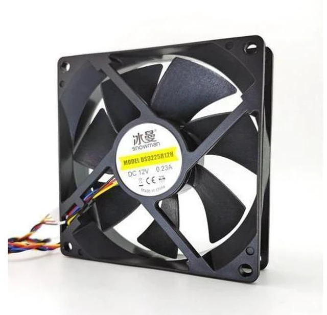 Alt view image 7 of 10 - 90mm 4 Pin PWM Fan 92mm Computer Case Fan Silent 9CM CPU Cooling Fan Quiet PC Cooler Fan Case Fan DC12V Adjust Fan Speed