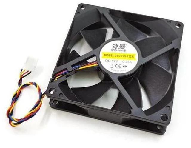 Alt view image 9 of 10 - 90mm 4 Pin PWM Fan 92mm Computer Case Fan Silent 9CM CPU Cooling Fan Quiet PC Cooler Fan Case Fan DC12V Adjust Fan Speed