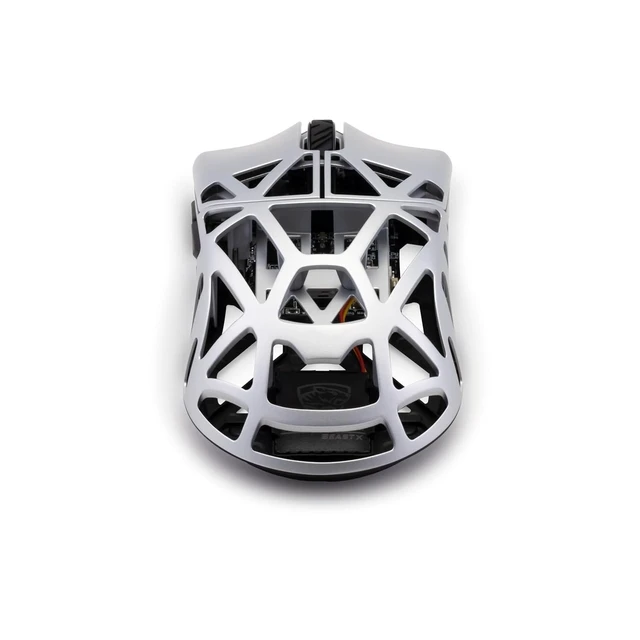 Alt view image 7 of 10 - WLMOUSE Beast X Pro Ultra-Light 39g Magnesium Gaming Mouse, PAW3950 HS Sensor, 8K Polling Rate, 30000 DPI,OM & TTC Switches, Customizable Side Panels.(Milky White(TTC Switch-Side Slits))