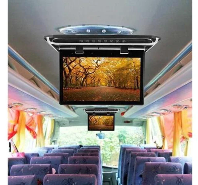 Alt view image 6 of 10 - 15.6" HD Wide Screen Car DVD Player Car Ceiling Flip Down Monitor Roof Mount Player 1920*1080