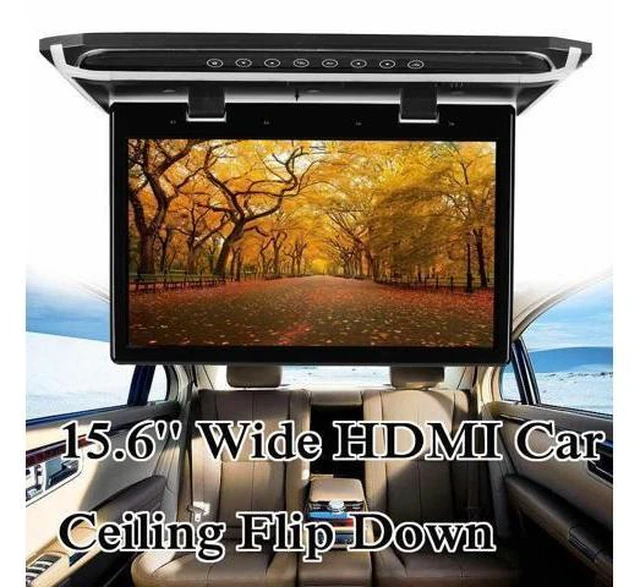 Alt view image 8 of 10 - 15.6" HD Wide Screen Car DVD Player Car Ceiling Flip Down Monitor Roof Mount Player 1920*1080