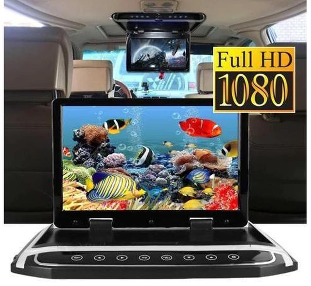 Alt view image 9 of 10 - 15.6" HD Wide Screen Car DVD Player Car Ceiling Flip Down Monitor Roof Mount Player 1920*1080