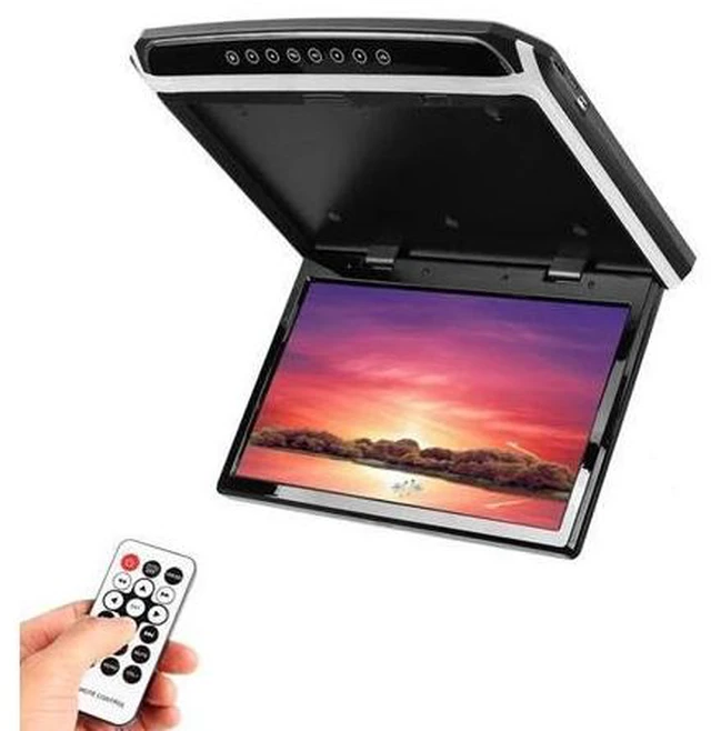 Alt view image 10 of 10 - 15.6" HD Wide Screen Car DVD Player Car Ceiling Flip Down Monitor Roof Mount Player 1920*1080
