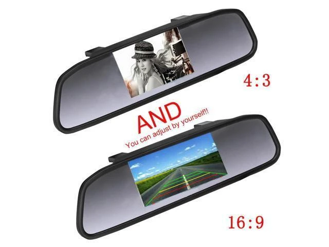 Alt view image 7 of 10 - 4.3 Inch TFT LCD Car Rear View Mirror Monitor for Backup Camera CCD Video Auto Parking Assistance Reversing Car-styling