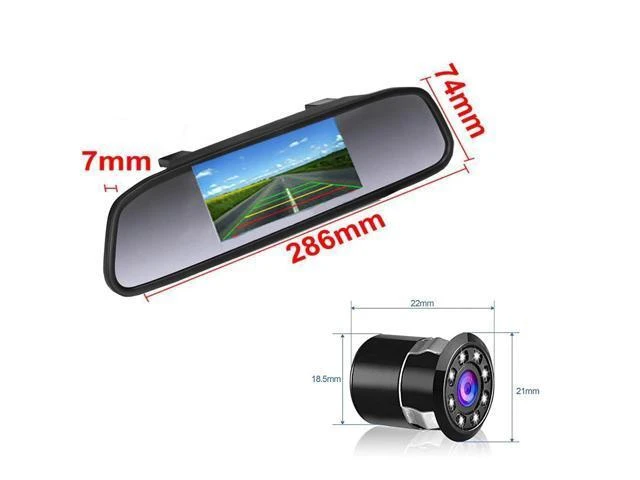 Alt view image 9 of 10 - 4.3 Inch TFT LCD Car Rear View Mirror Monitor for Backup Camera CCD Video Auto Parking Assistance Reversing Car-styling