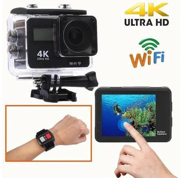 Alt view image 8 of 10 - 1080P HD Action Camera 4K Touch Screen WiFi Remote Control Sports Video Camcorder 30fps Mini Helmet Waterproof Sports DV Camera