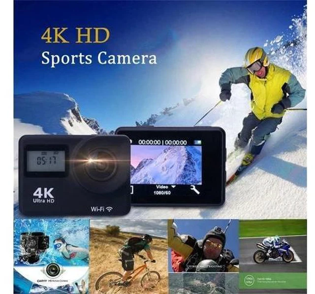 Alt view image 10 of 10 - 1080P HD Action Camera 4K Touch Screen WiFi Remote Control Sports Video Camcorder 30fps Mini Helmet Waterproof Sports DV Camera