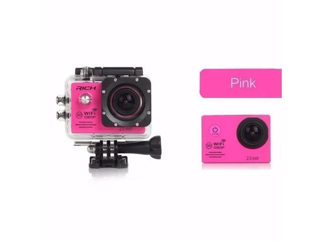 Alt view image 7 of 10 - Camera WIFI HD 1080p 30Fps Video go Bike Cams pro Waterproof 30M Mini Helmet Cam Sport Camera