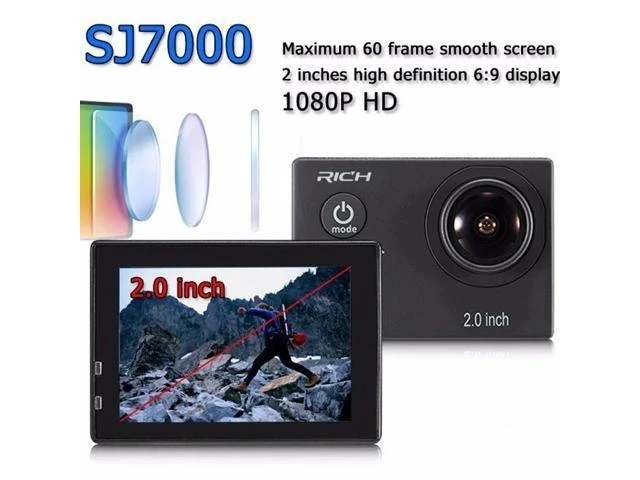 Alt view image 9 of 10 - Camera WIFI HD 1080p 30Fps Video go Bike Cams pro Waterproof 30M Mini Helmet Cam Sport Camera