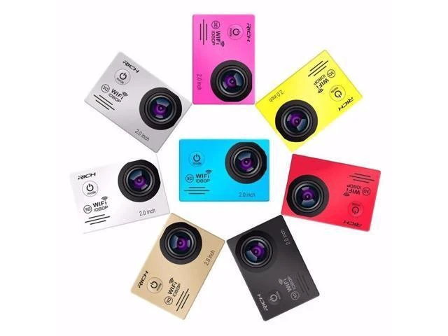 Alt view image 10 of 10 - Camera WIFI HD 1080p 30Fps Video go Bike Cams pro Waterproof 30M Mini Helmet Cam Sport Camera