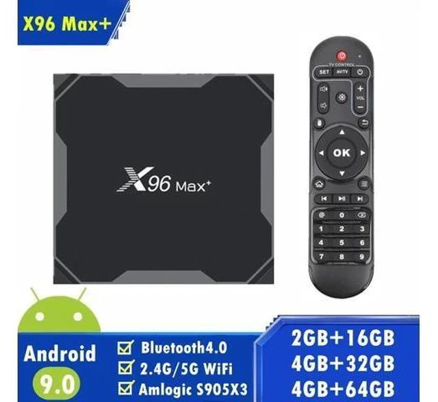 Alt view image 6 of 10 - MAX Plus Android 9.0 TV BOX Amlogic S905X3 Quad Core 8K smart tv box 2.4/5GWifi 4GB 64GB 32GB Media Player Youtube tvbox