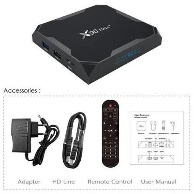 Alt view image 10 of 10 - MAX Plus Android 9.0 TV BOX Amlogic S905X3 Quad Core 8K smart tv box 2.4/5GWifi 4GB 64GB 32GB Media Player Youtube tvbox