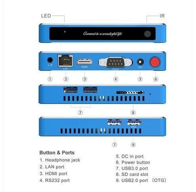 Alt view image 7 of 10 - GT KING PRO S922X-H Quad-core Andriod 9.0 smart top box 4G+64G ROM 2.4G/5.8G WIFI USB 3.0 Blutooth4.1 tv box player