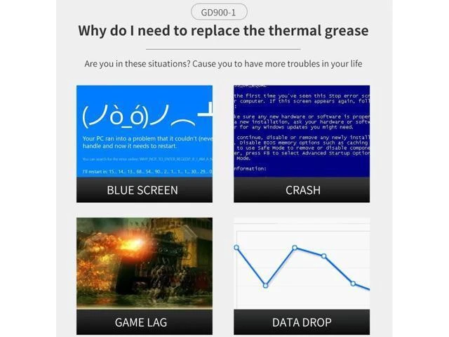 Alt view image 7 of 10 - 30G 900 1 Thermal Grease CPU Cooler Water Cooling Cooler Thermal Paste For CPU Heatsink Plaster Processor Cooler 900