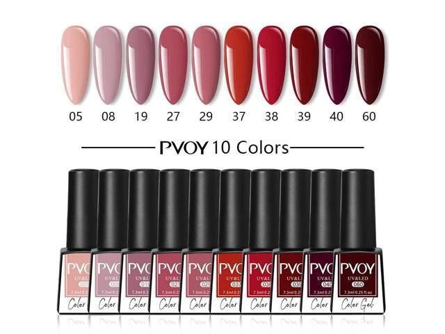 Alt view image 10 of 10 - Gel Nail Polish Set With Uv Lamp Led Dryer With 10/12/18/20 Pcs Nail Gel Lak Kit Nail Art Soak Off Nail Drill For Nail Tool