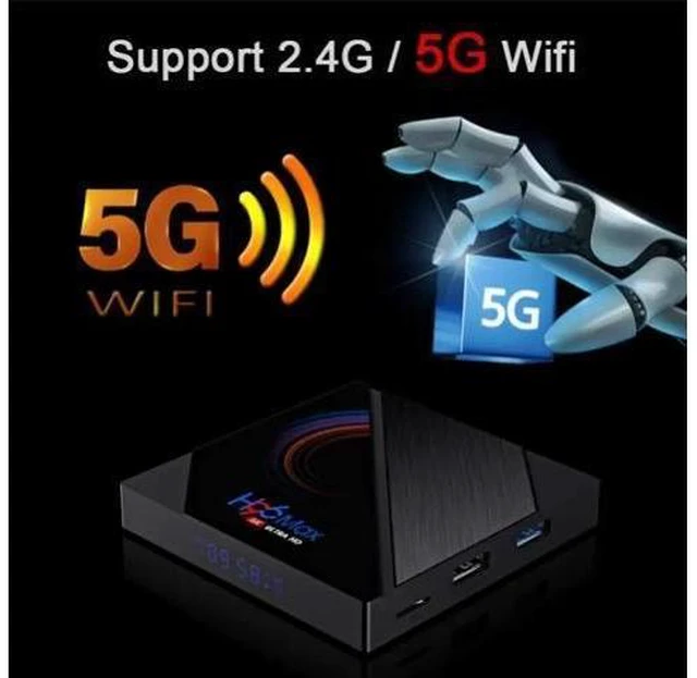 Alt view image 6 of 10 - Max H616 Smart TV Box For Android 10.0 HD 6K Android TV Box Voice Assistant PKT95 X96 Max Plus