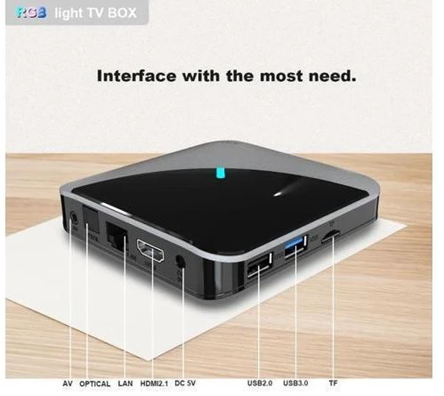 Alt view image 10 of 10 - TV BOX F3 AIR Android 9.0 Amlogic S905X3 8k Netflix Plex Media Server Play Store Free App Set top BOX PK HK1MAX H96