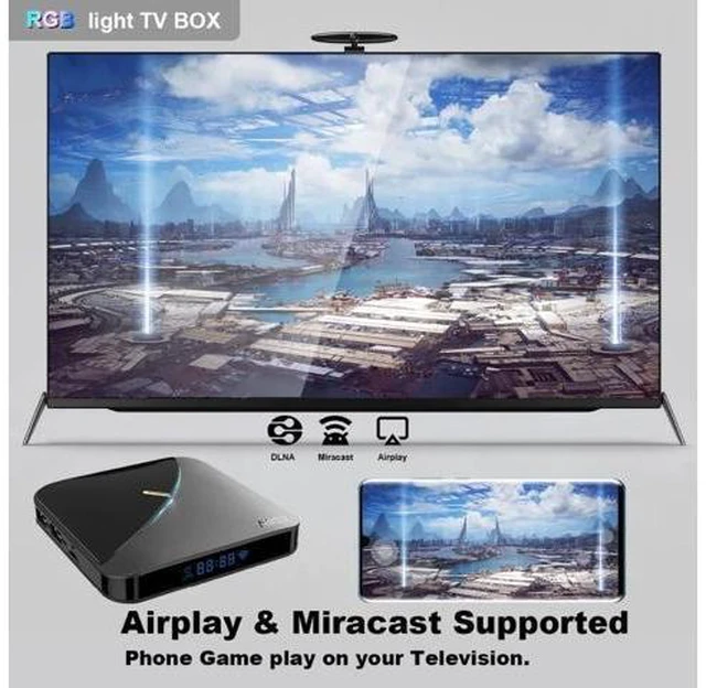 Alt view image 9 of 10 - TV BOX F3 AIR Android 9.0 Amlogic S905X3 8k Netflix Plex Media Server Play Store Free App Set top BOX PK HK1MAX H96