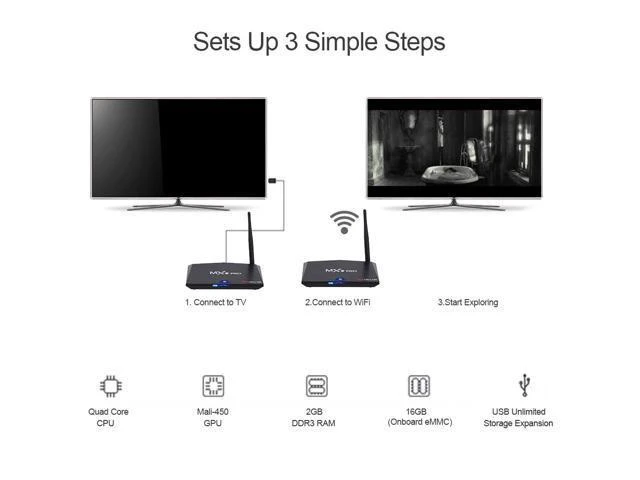 Alt view image 10 of 10 - Sale MX9 Pro Android 8.1 TV Box RK3328 Quad Core 64Bit 2G 16G UHD 4K TV BOX HDR 3D Mini PC WiFi Bluetooth 4.0 VS X96 MINI