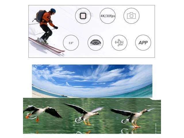 Alt view image 9 of 10 - Newest SJ4000 AIR Action Camera Full HD Allwinner 4K 30FPS WIFI 2.0' Screen Mini Helmet Car DV Camera Waterproof Sport Cam
