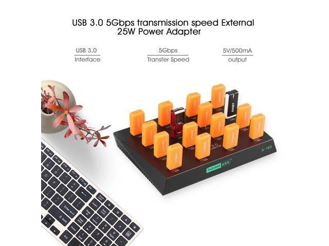 Alt view image 9 of 10 - best desktop 16 ports USB 3.0 duplicator hub USB flash driver copier with free copy software