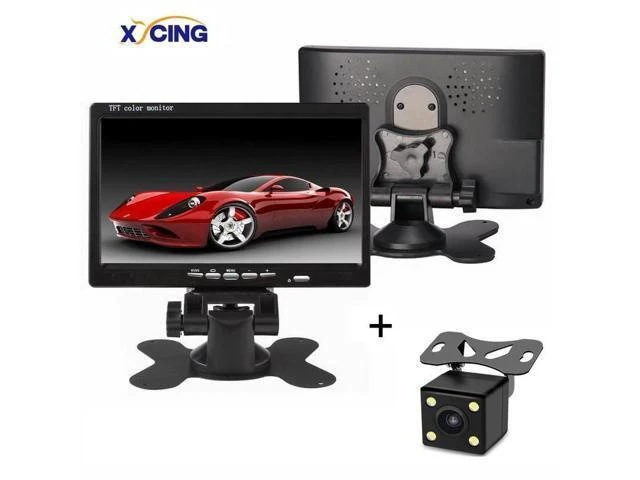 Alt view image 10 of 10 - Universal 7'' 800*480 Color TFT LCD Car Monitor Display Wired Cameras Reverse Camera Parking System for Car Rear view Monitors