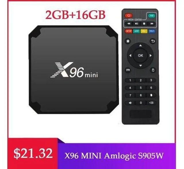 Alt view image 6 of 10 - mini Android TV BOX Amlogic S905W Quad Core 2.4GHz WiFi Android 7.1 1GB 8GB Smart TV Box Media Player 2GB 16GB Set top box