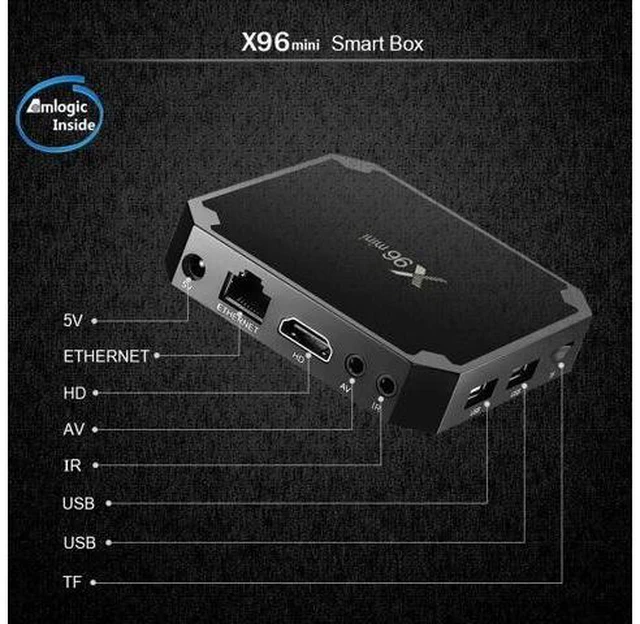 Alt view image 8 of 10 - mini Android TV BOX Amlogic S905W Quad Core 2.4GHz WiFi Android 7.1 1GB 8GB Smart TV Box Media Player 2GB 16GB Set top box