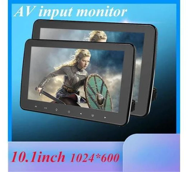 Alt view image 6 of 10 - 1024x600 10 inch Ultra Thin TFT LCD Headrest DVD Monitors HD video input Radio AV Monitor for car audio Android DVD Player