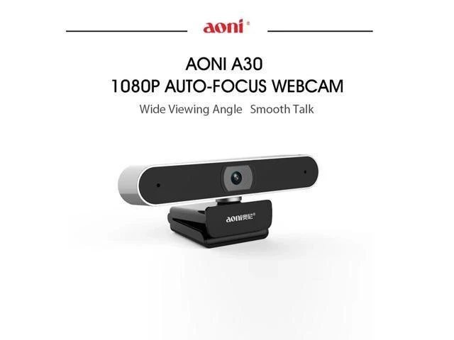 Alt view image 6 of 10 - A30 HD 1080P Webcam USB Mic Computer Camera Auto Focus Wide Angle Remote Teaching Video Conference Video Call Web Cam