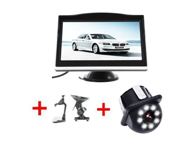 Alt view image 9 of 10 - 5 Inch TFT LCD HD Screen Car Monitor Parking Rear View Monitor for 170 Angle Vehicle Car Reverse Rear View Backup Camera