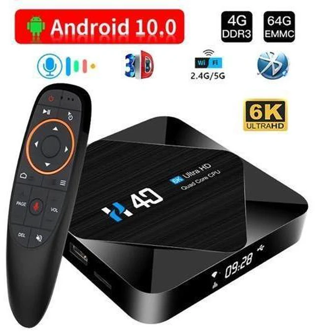 Alt view image 6 of 10 - tv box android 10 2.4G&5G Dual wifi 4GB 32GB 64GB smart tv box Google play store support youtube 6k HD set top box 2020