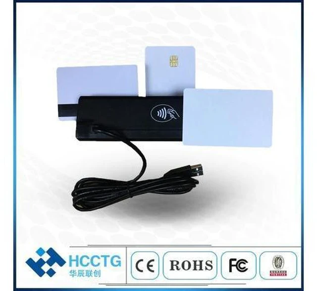 Alt view image 8 of 10 - in one RFID Smart card USB MSR NFC+ Magnetic +Chip card reader/ writer free SDK +10pcs magentic card HCC110