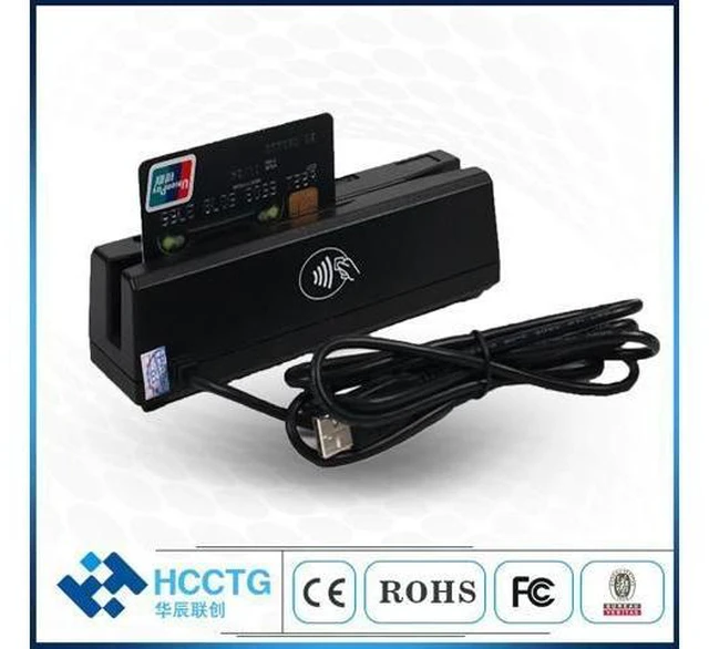 Alt view image 9 of 10 - in one RFID Smart card USB MSR NFC+ Magnetic +Chip card reader/ writer free SDK +10pcs magentic card HCC110