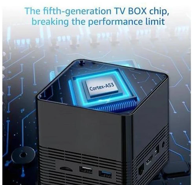 Alt view image 8 of 10 - Cortex-A53 Android 10 10.0 Smart TV Box Bluetooth 5.0 Wifi 2.4g/5g 6K 4k HD 4GB 32GB Set Top Box With Wireless fast charge