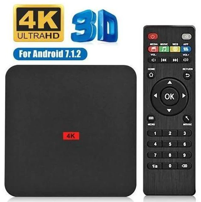 Alt view image 6 of 10 - Android 10.0 TV Box Rockchip RK3229A 2GB RAM 16GB ROM Set Top Box 2.4G/5GHz WiFi 5G Google Play 4K Media Player Smart TV Box
