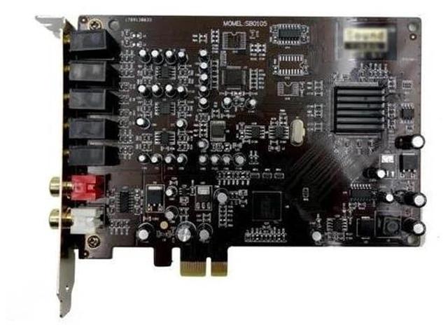 Alt view image 9 of 10 - 5.1 Sound Card PCI Express PCI-E Built-In Double Output Interface for PC Window XP/7/8/10